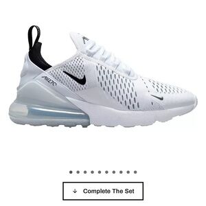 Nike Air Max 270 White and Black Sneakers